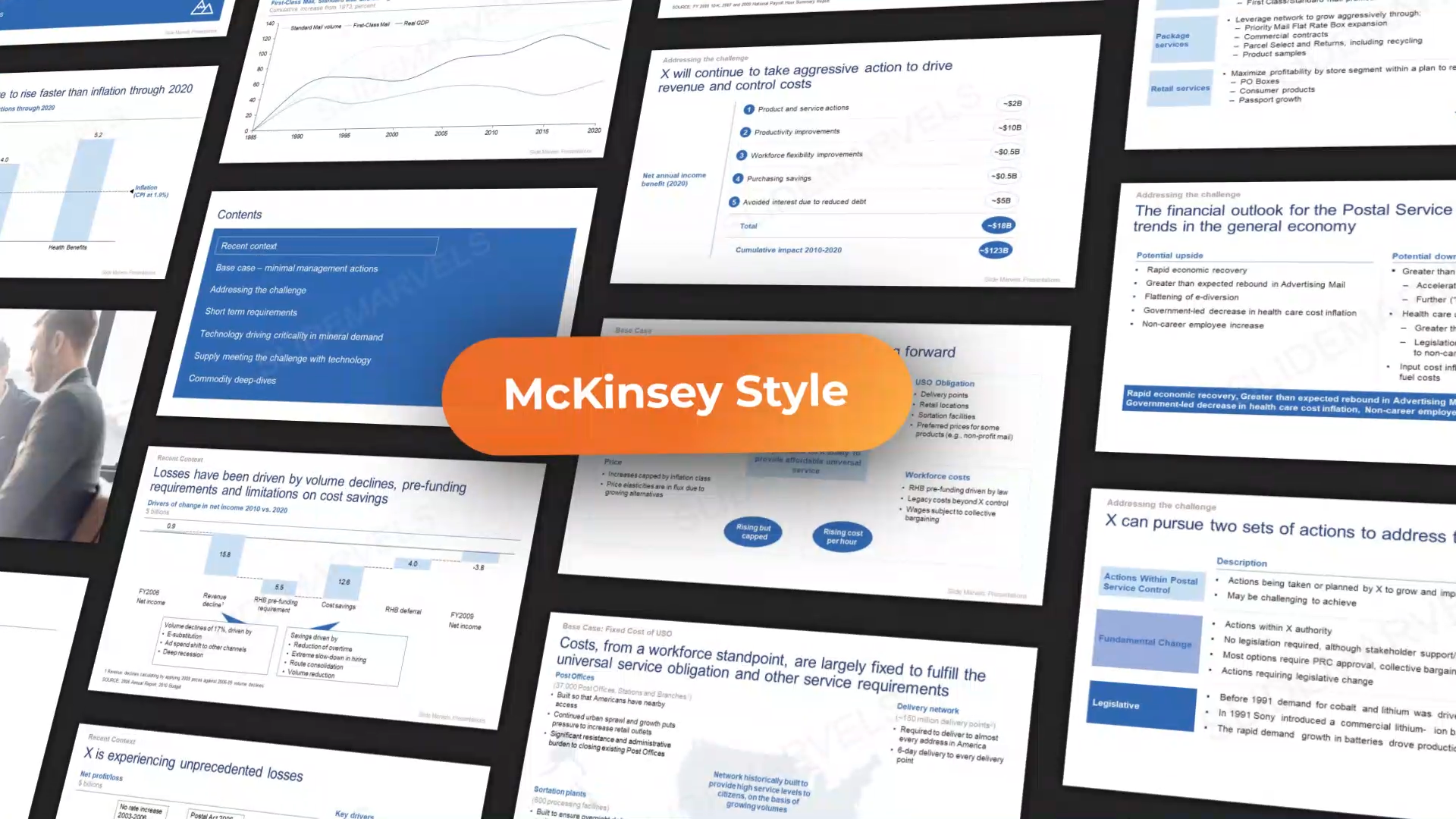 Mckinsey Themed Template - Slide Marvels