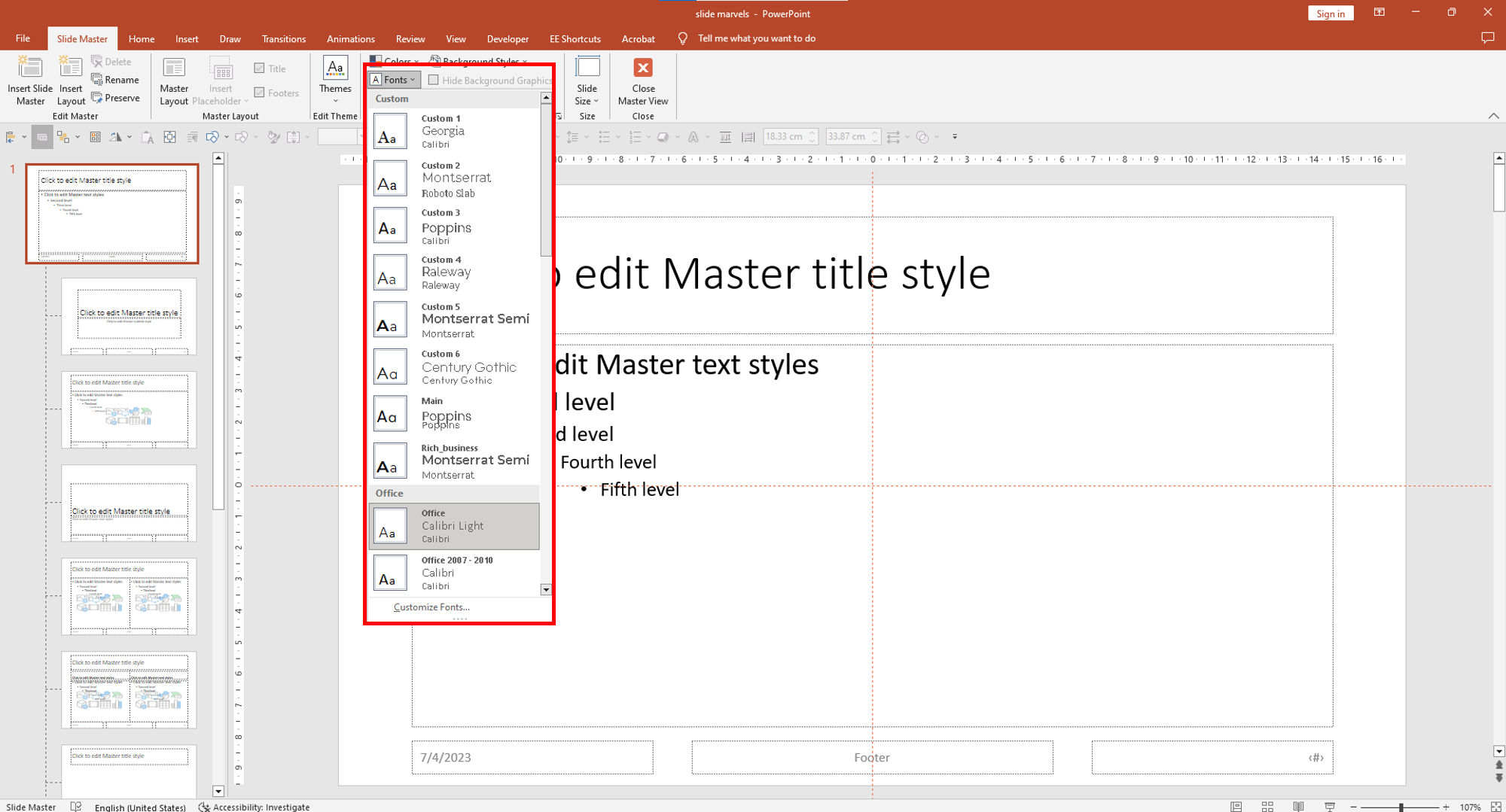 What is Slide Master in PowerPoint Slide Master